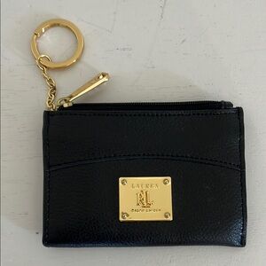 Ralph Lauren Black and Gold Key Card Holder